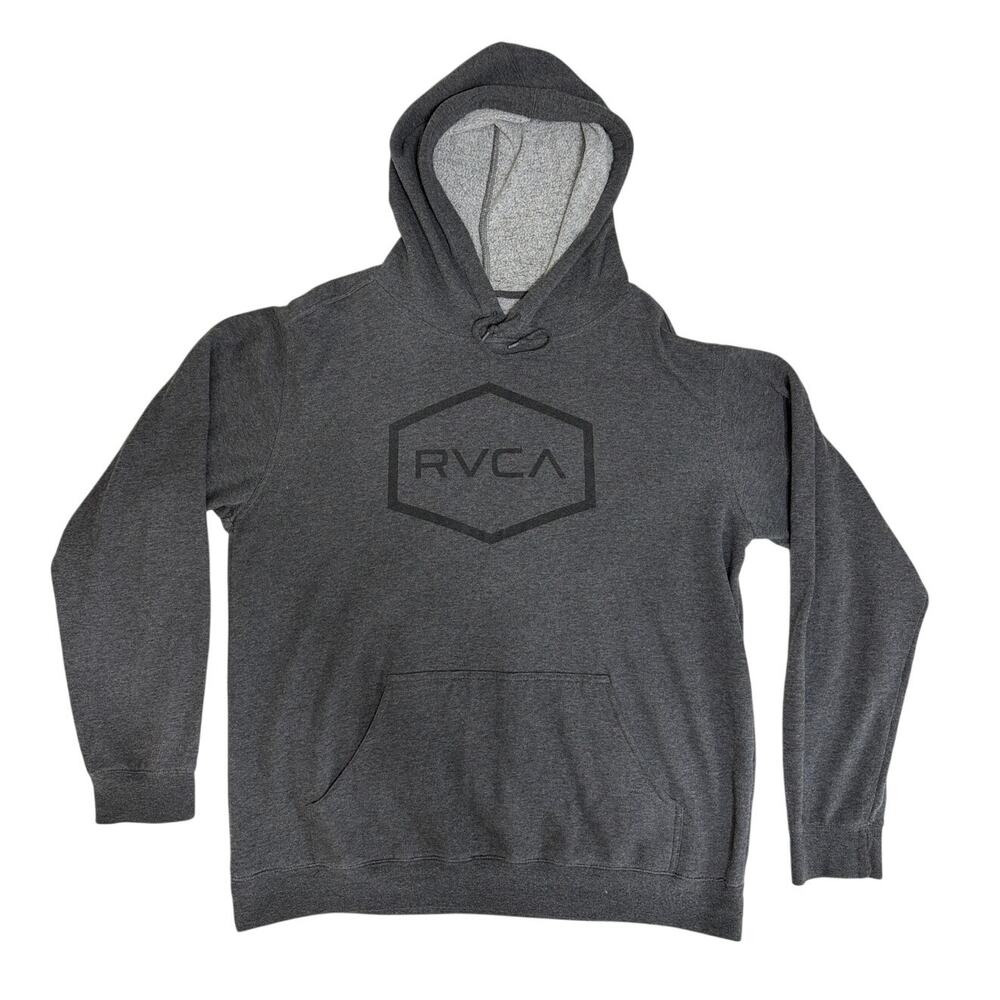 RVCA Big RVCA Pullover Hoodie Charcoal XL